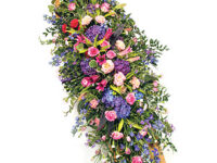 Pink & Mauve Casket Spray – DES1005