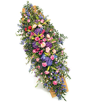 Pink & Mauve Casket Spray – DES1005
