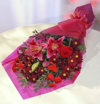 Flame Red Bouquet