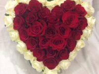 Based Foliage Edge Rose Heart – HEA29