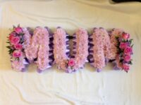 Pink Chrysanthemum Based Letters