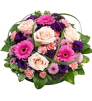 Funeral Pink & Purple Posy – TR13PSYSF01