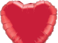 Red Heart Foil Balloon