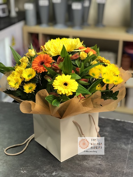 Yellow & Orange Small Gift Bag