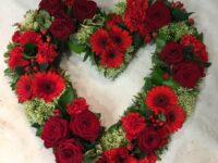 Red & Green Open Heart