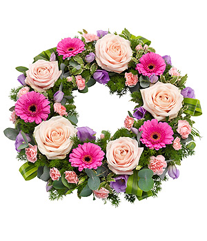 Pink & Lilac Wreath - TR13WRESF01
