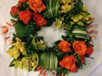 Grouped Orange Wreath - WRE14
