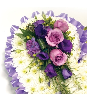 Based Floral Heart - HEA1018 - Image 3