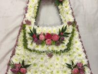 2D Based Handbag Pink & White